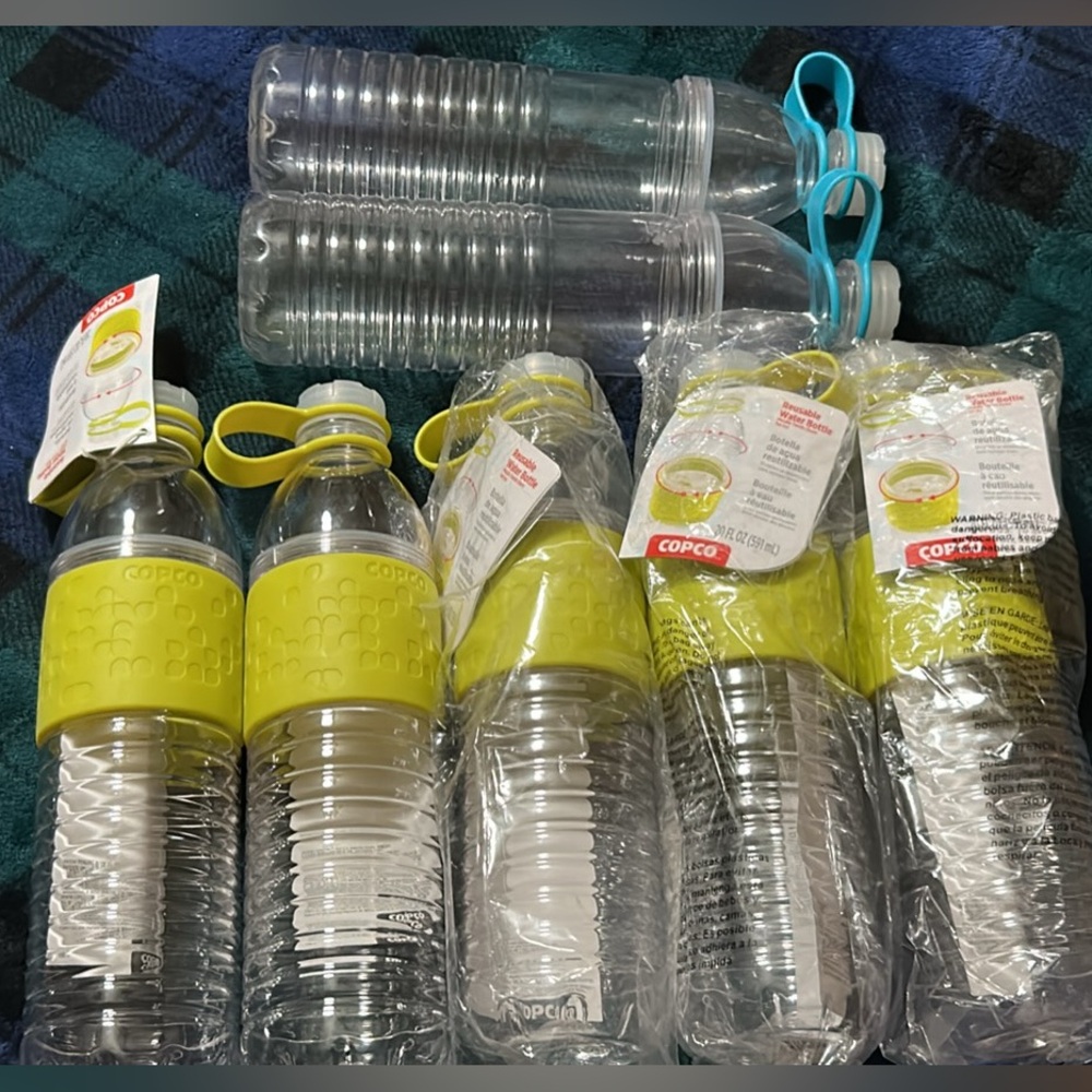 Copco Hydra BPA Free Plastic Spill Resistant Reusable Sports Water Bottle 20 Oz